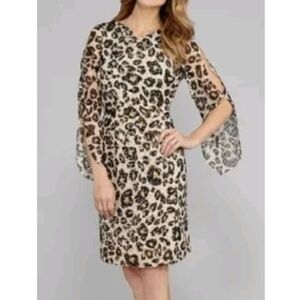 Antonio Melani Leopard Print Mini Dress
